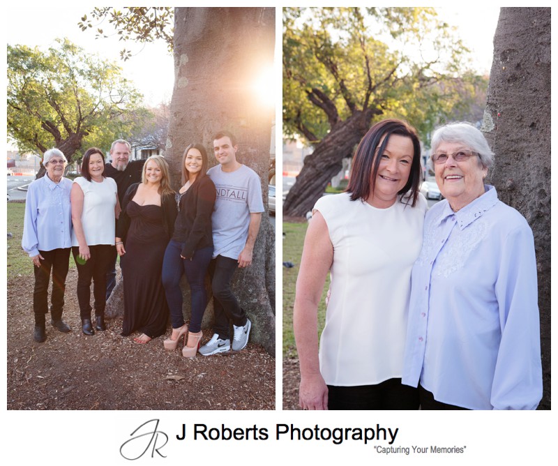 Extended Family Portrait Photography Sydney The Rocks for Grandmothers 80th Birthday Present